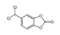 5-dichloromethyl-benzo[1,3]dioxol-2-one结构式