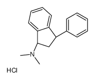 (1S,3R)-N,N-dimethyl-3-phenyl-2,3-dihydro-1H-inden-1-amine,hydrochloride结构式
