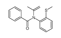N-benzoyl-N-(2-(methylthio)phenyl)propen-2-ylamine Structure