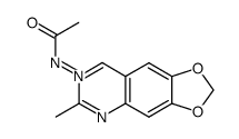 N-(2-methyl-6,7-methylenedioxy-3-quinazolinio)acetamidate Structure