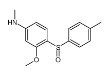3-methoxy-N-methyl-4-(4-methylphenyl)sulfinylaniline结构式