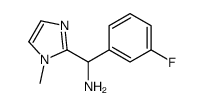 (3-FLUOROPHENYL)(1-METHYL-1H-IMIDAZOL-2-YL)METHYLAMINE结构式