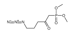 5-azido-1-dimethoxyphosphorylpentan-2-one Structure