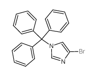 4-溴-1-三苯甲基-1H-咪唑结构式