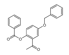 (2-acetyl-4-phenylmethoxyphenyl) benzoate Structure