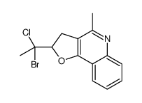2-(1-bromo-1-chloroethyl)-4-methyl-2,3-dihydrofuro[3,2-c]quinoline Structure