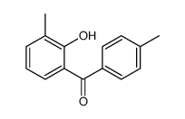 (2-hydroxy-3-methylphenyl)-(4-methylphenyl)methanone结构式