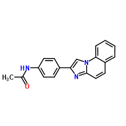 N-[4-(Imidazo[1,2-a]quinolin-2-yl)phenyl]acetamide结构式