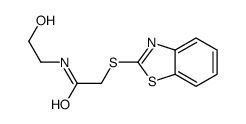 2-(1,3-benzothiazol-2-ylsulfanyl)-N-(2-hydroxyethyl)acetamide Structure