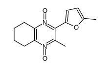 2-Methyl-3-(5-methyl-furan-2-yl)-5,6,7,8-tetrahydro-quinoxaline 1,4-dioxide Structure