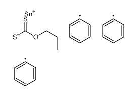O-propyl triphenylstannylsulfanylmethanethioate结构式