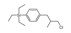 [4-(3-chloro-2-methylpropyl)phenyl]-triethylsilane Structure