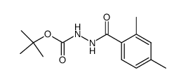 tert-butyl 2-(2,4-dimethylbenzoyl)hydrazine-1-carboxylate结构式