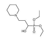 1-diethoxyphosphoryl-3-piperidin-1-ylpropan-1-ol结构式