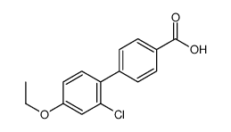 4-(2-chloro-4-ethoxyphenyl)benzoic acid结构式