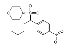 4-[1-(4-nitrophenyl)pentylsulfonyl]morpholine结构式