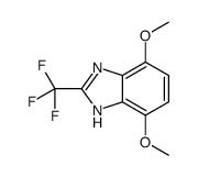 4,7-dimethoxy-2-(trifluoromethyl)-1H-benzimidazole结构式