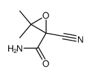 Butyramide, 2-cyano-2,3-epoxy-3-methyl- (6CI,7CI) structure