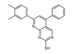 7-(3,4-dimethylphenyl)-5-phenyl-1H-pyrido[2,3-d]pyrimidine-2-thione结构式