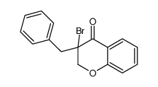 3-benzyl-3-bromo-2H-chromen-4-one Structure