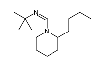 N-tert-butyl-1-(2-butylpiperidin-1-yl)methanimine Structure