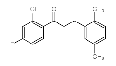 2'-CHLORO-3-(2,5-DIMETHYLPHENYL)-4'-FLUOROPROPIOPHENONE结构式
