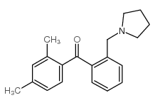 2,4-DIMETHYL-2'-PYRROLIDINOMETHYL BENZOPHENONE结构式
