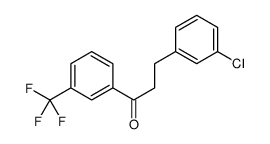 3-(3-CHLOROPHENYL)-3'-TRIFLUOROMETHYLPROPIOPHENONE structure