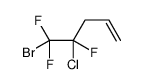 5-bromo-4-chloro-4,5,5-trifluoropent-1-ene Structure