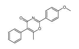 2-(4-methoxyphenyl)-6-methyl-5-phenyl-1,3-oxazin-4-one Structure