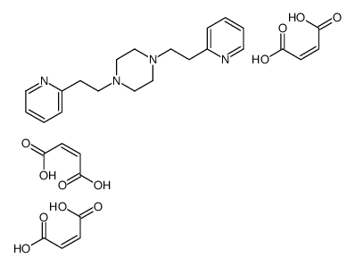 1,4-bis(2-pyridin-2-ylethyl)piperazine,but-2-enedioic acid Structure