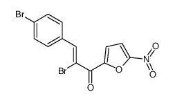 2-bromo-3-(4-bromophenyl)-1-(5-nitrofuran-2-yl)prop-2-en-1-one Structure