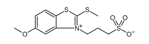 Benzothiazolium, 5-methoxy-2-(methylthio)-3-(3-sulfopropyl)-, inner salt Structure