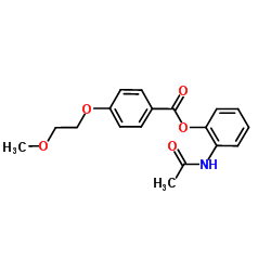 2-Acetamidophenyl 4-(2-methoxyethoxy)benzoate Structure