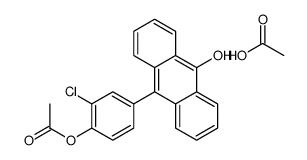 acetic acid,[2-chloro-4-(10-hydroxyanthracen-9-yl)phenyl] acetate结构式