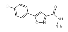 5-(4-氯苯基)异噁唑-3-羰肼结构式