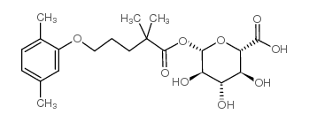 Gemfibrozil 1-O-β-glucuronide结构式
