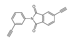 5-ethynyl-2-(3-ethynylphenyl)isoindole-1,3-dione结构式