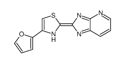 4-(furan-2-yl)-2-imidazo[4,5-b]pyridin-2-ylidene-3H-1,3-thiazole Structure