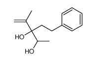 4-methyl-3-(2-phenylethyl)pent-4-ene-2,3-diol Structure