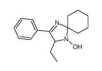 3-ethyl-4-hydroxy-2-phenyl-1,4-diazaspiro[4.5]dec-1-ene Structure