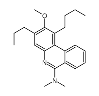 1-butyl-2-methoxy-N,N-dimethyl-3-propylphenanthridin-6-amine Structure