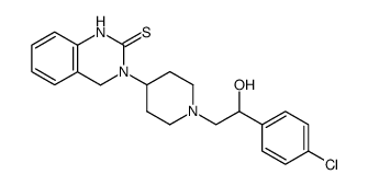 1-<2-(chlorophenyl)-2-hydroxyethyl>-4-(1,2,3,4-tetrahydro-2-thioxo-quinazolin-3-yl)piperidine Structure