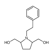 (1-PHENETHYLPYRROLIDINE-2,5-DIYL)DIMETHANOL Structure