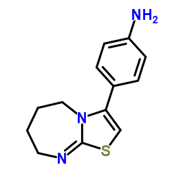 4-(5,6,7,8-Tetrahydro[1,3]thiazolo[3,2-a][1,3]diazepin-3-yl)aniline结构式