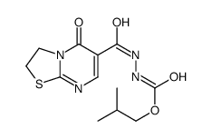 2-methylpropyl N-[(5-oxo-2,3-dihydro-[1,3]thiazolo[3,2-a]pyrimidine-6-carbonyl)amino]carbamate结构式