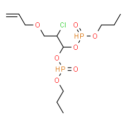 3-(allyloxy)-2-chloropropylidene dipropyl diphosphonate Structure