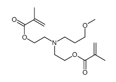 2-[3-methoxypropyl-[2-(2-methylprop-2-enoyloxy)ethyl]amino]ethyl 2-methylprop-2-enoate结构式