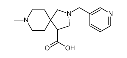 2,8-Diazaspiro[4.5]decane-4-carboxylic acid, 8-methyl-2-(3-pyridinylmethyl) Structure