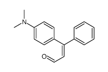 3-[4-(dimethylamino)phenyl]-3-phenylprop-2-enal结构式